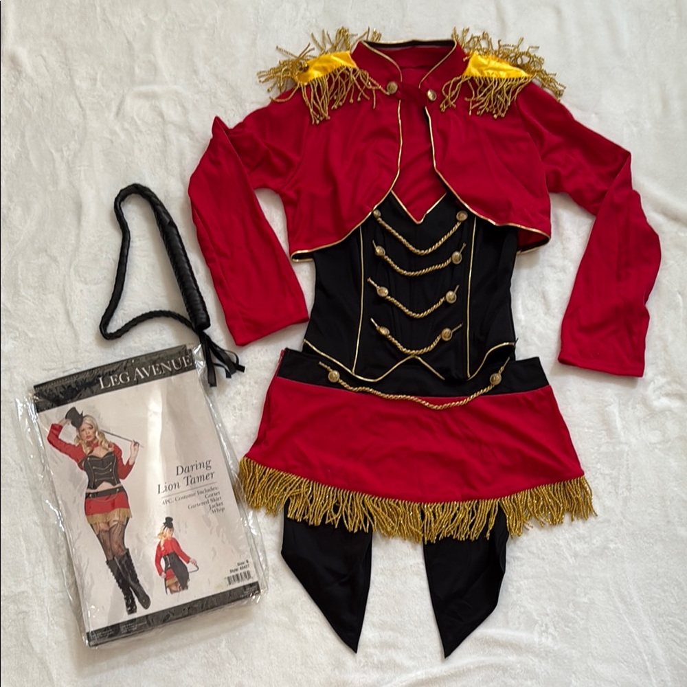 Leg Avenue Lion Tamer Costume - Red, Black, and Gold